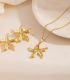 Collar y aretes set starfish