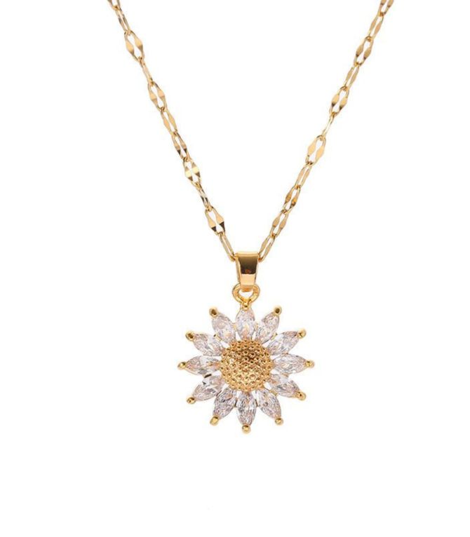 Collar diamond sunflower