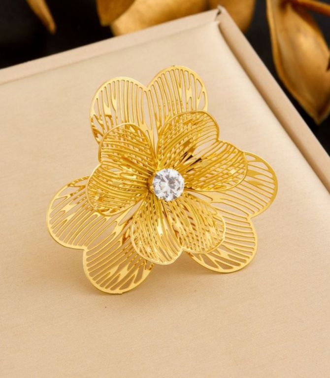 Anillo diamond flower