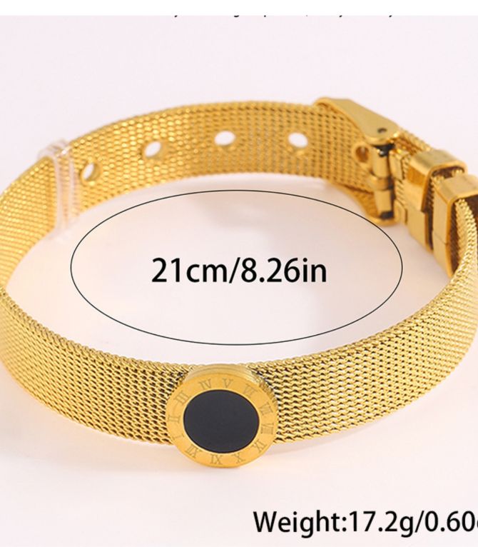 Brazalete gold roman strap