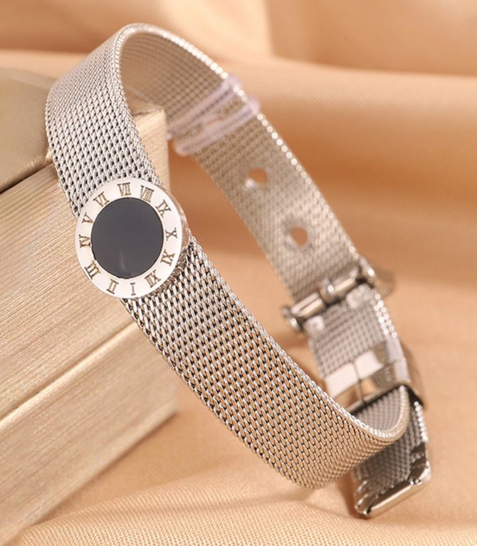 Brazalete silver roman strap