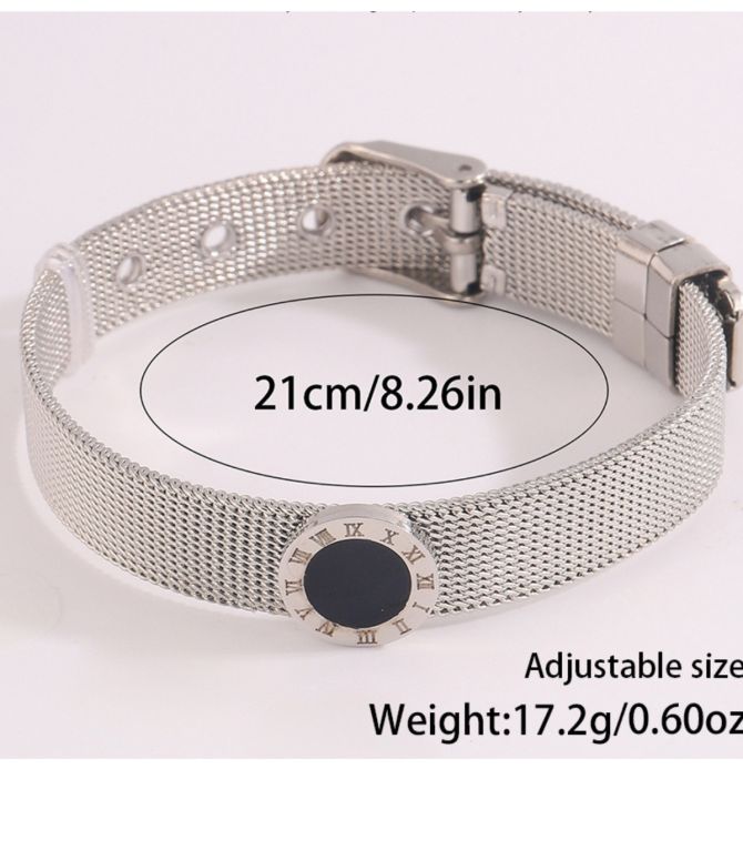 Brazalete silver roman strap