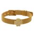 Brazalete gold zircon lucky clover