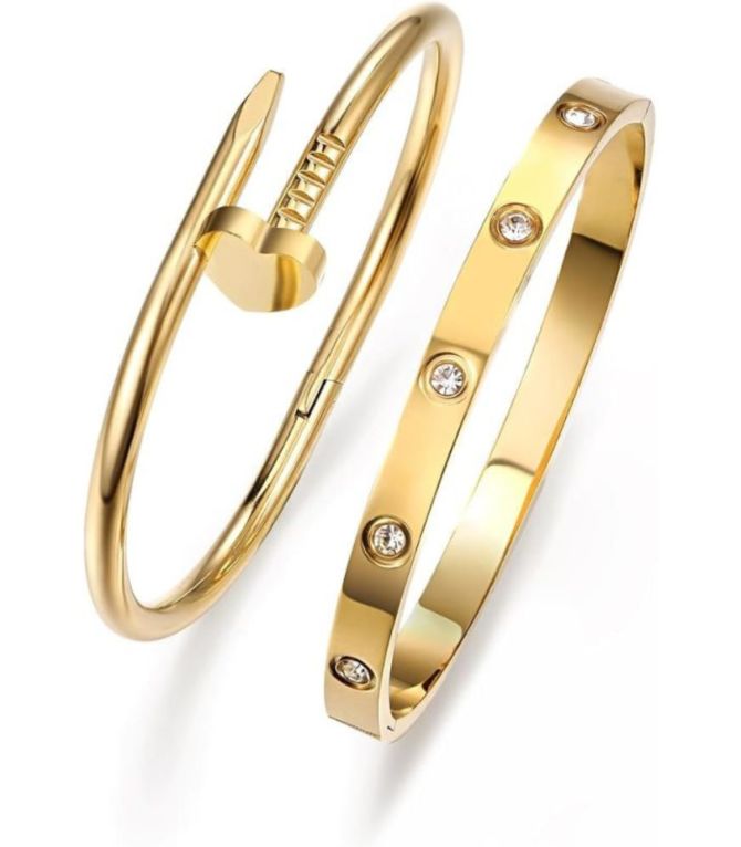 Brazaletes set nail diamond heart