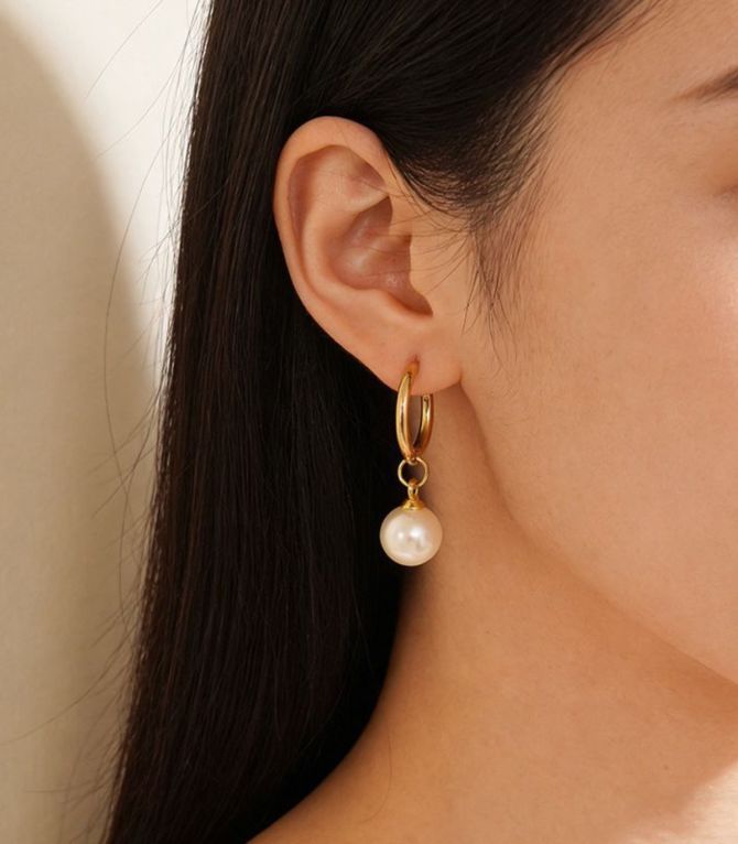 Set collar aretes y brazalete perlas