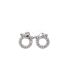 Aretes silver diamond d